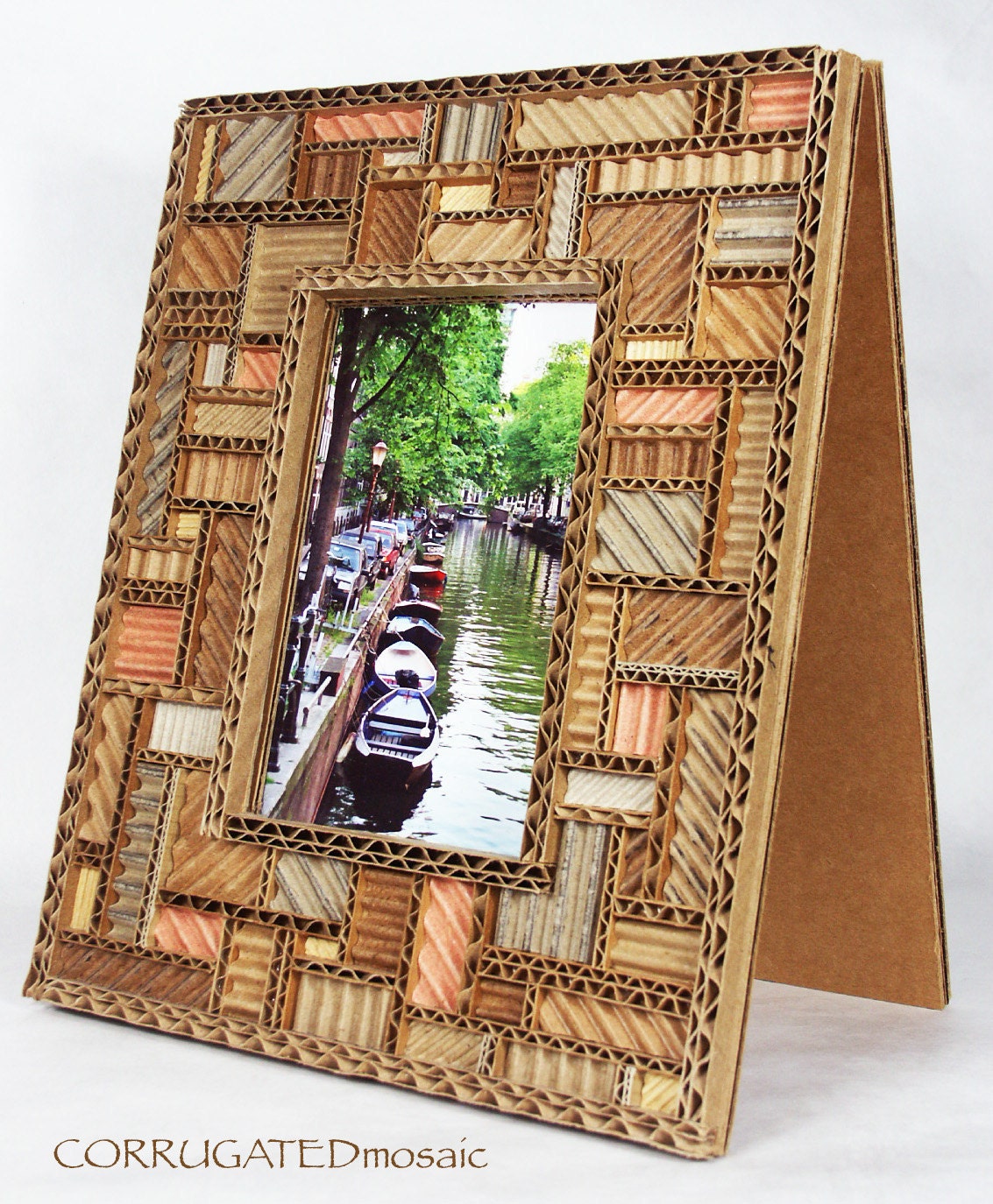 4x6 Photo Frame, Abstract with Squares and Rectangles