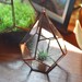 Hanging Teardrop Glass Terrarium -- for air plant terrarium or small succulent -- stained glass -- terrarium supplies -- eco friendly