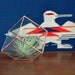 Earth Terrarium Kit, small cube glass planter in copper or silver color -- stained glass -- terrarium supplies -- eco friendly