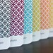 Modern Circles personalized note cards stationery (8) - Eco Friendly 100% recycled paper