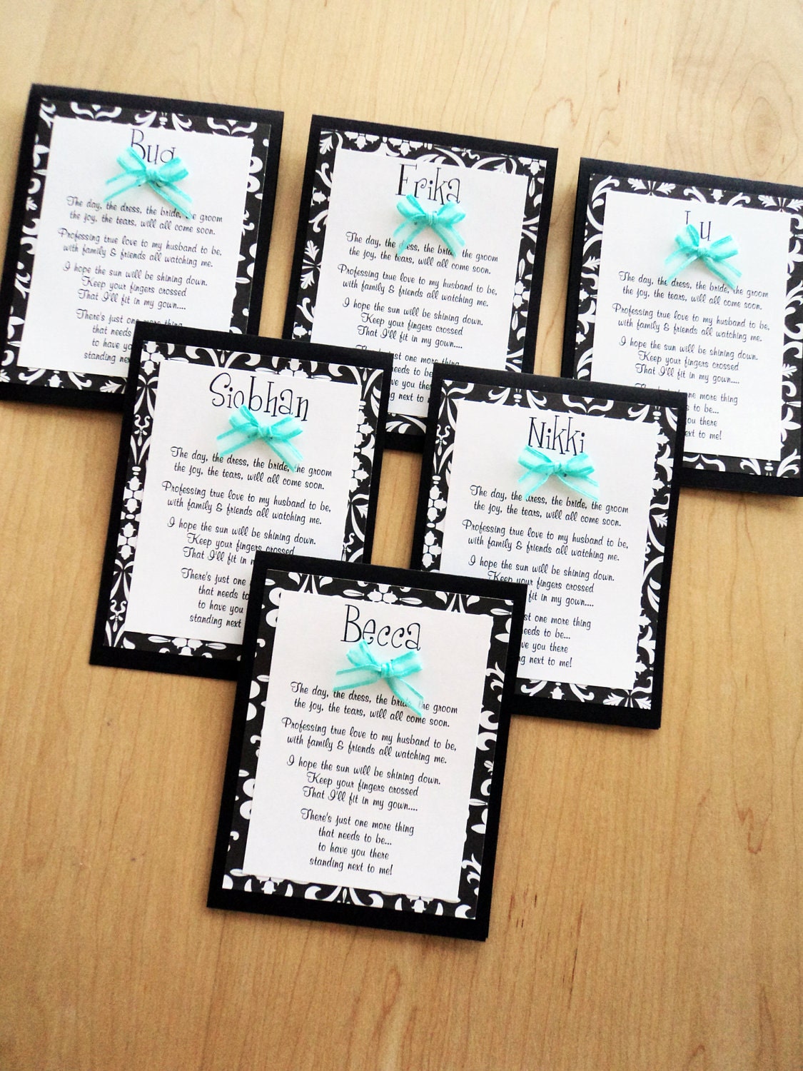 Will You Be My Bridesmaid Card, Bridesmaid Card, Maid of Honor, Groomsman, Best Man- Custom made and personalized