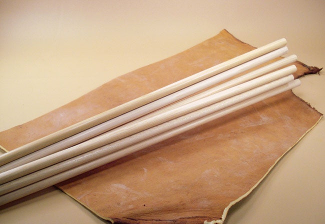 Arrow Shafting 35-40lb spine, Port Orford Cedar, arrow building supply, shaft seconds, stump shooters