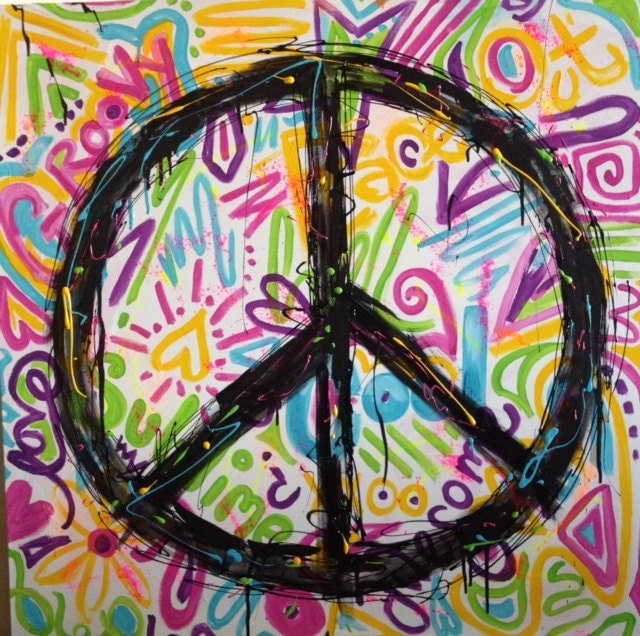 Peace Signs Graffiti