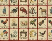 Walnut Hill Farm Collection - Rummy Vintage Playing Cards - Red  by Charlotte Lyons for Blend Fabrics