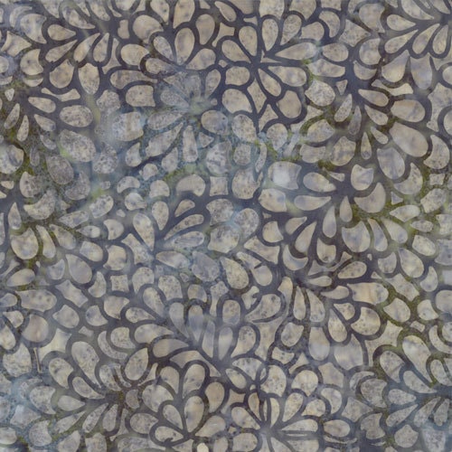 Holly Taylor Batiks - Floral Swirl Light Blue  - Sunrise Sunset Collection - Moda Fabrics