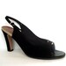 Vintage Black Suede with Gold Slingbacks 7.5