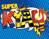 Personalized Superhero Name Print- 8x10 Digital File