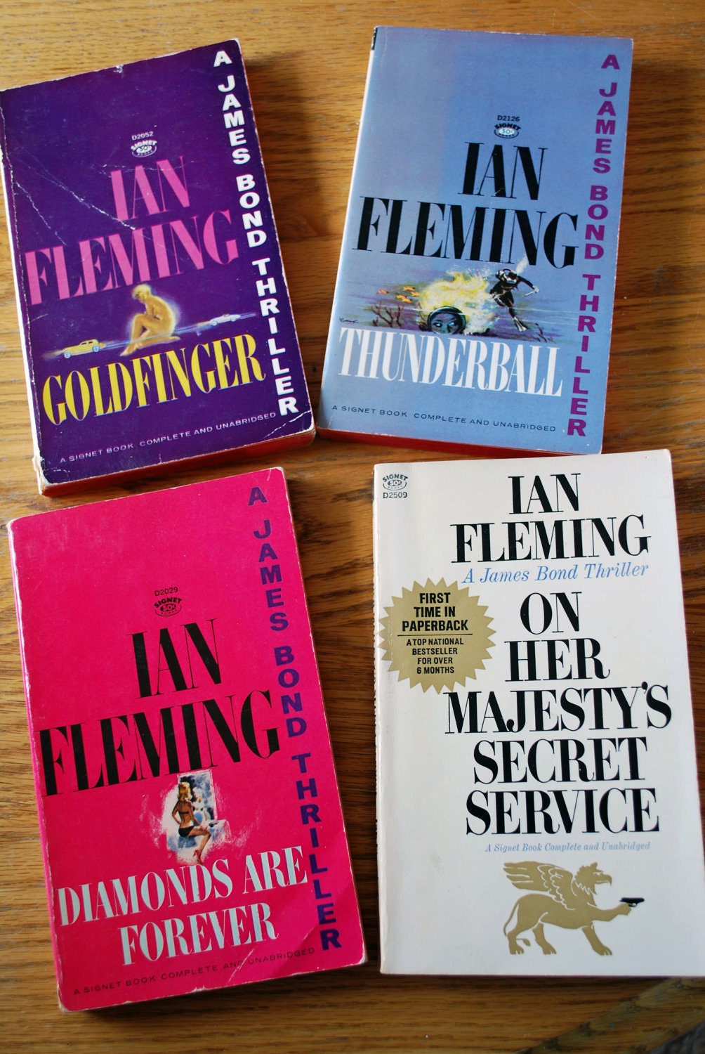 Vintage James Bond Paperbacks