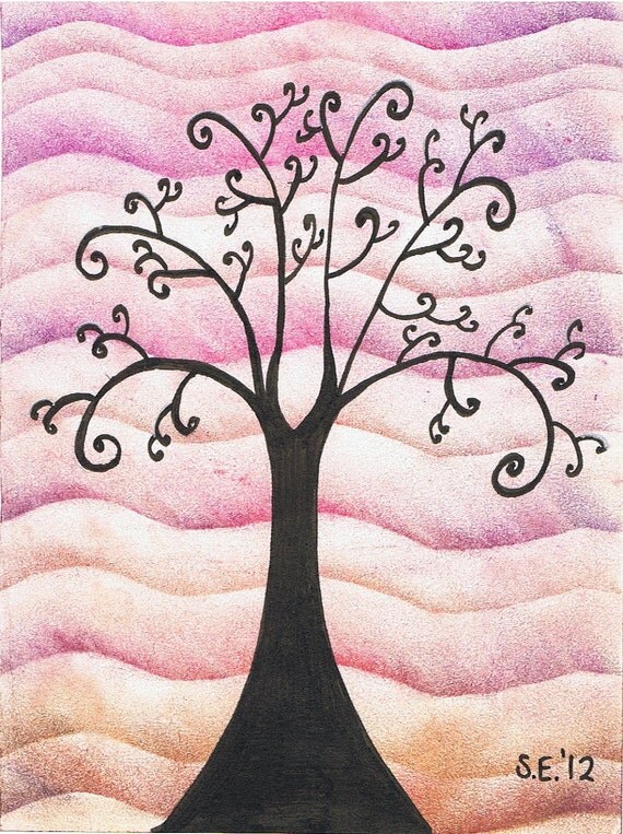 Colourful Chalk and Ink Landscapes