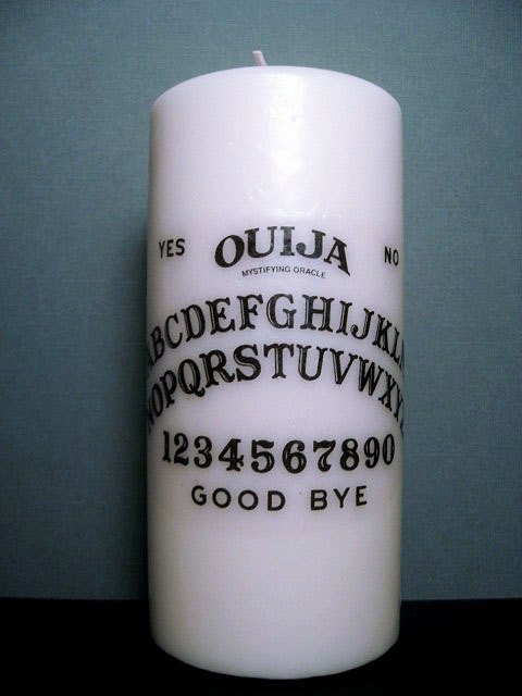Candle - Ouija Board - White - Occult