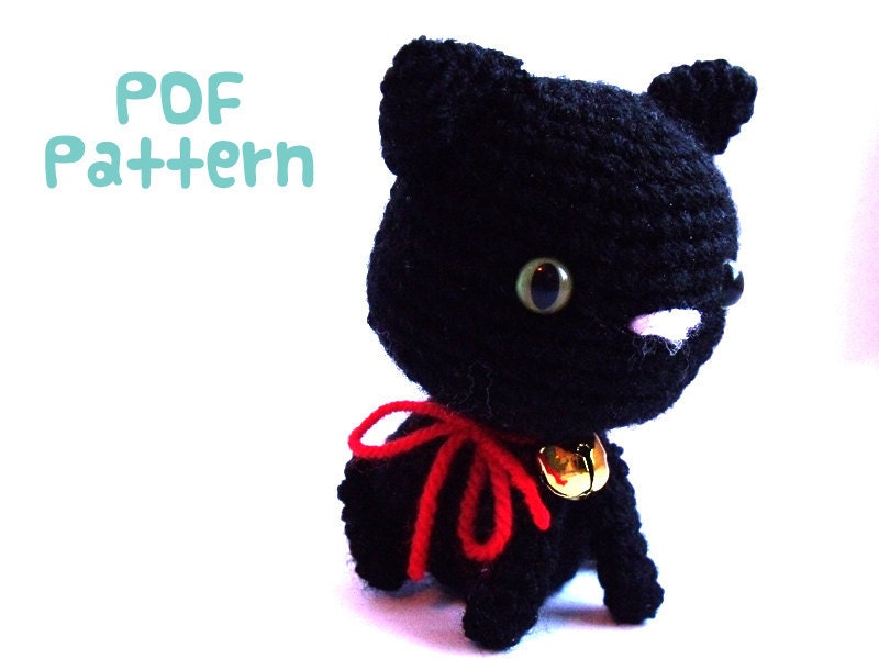 Black Cat Crochet Amigurumi Pattern