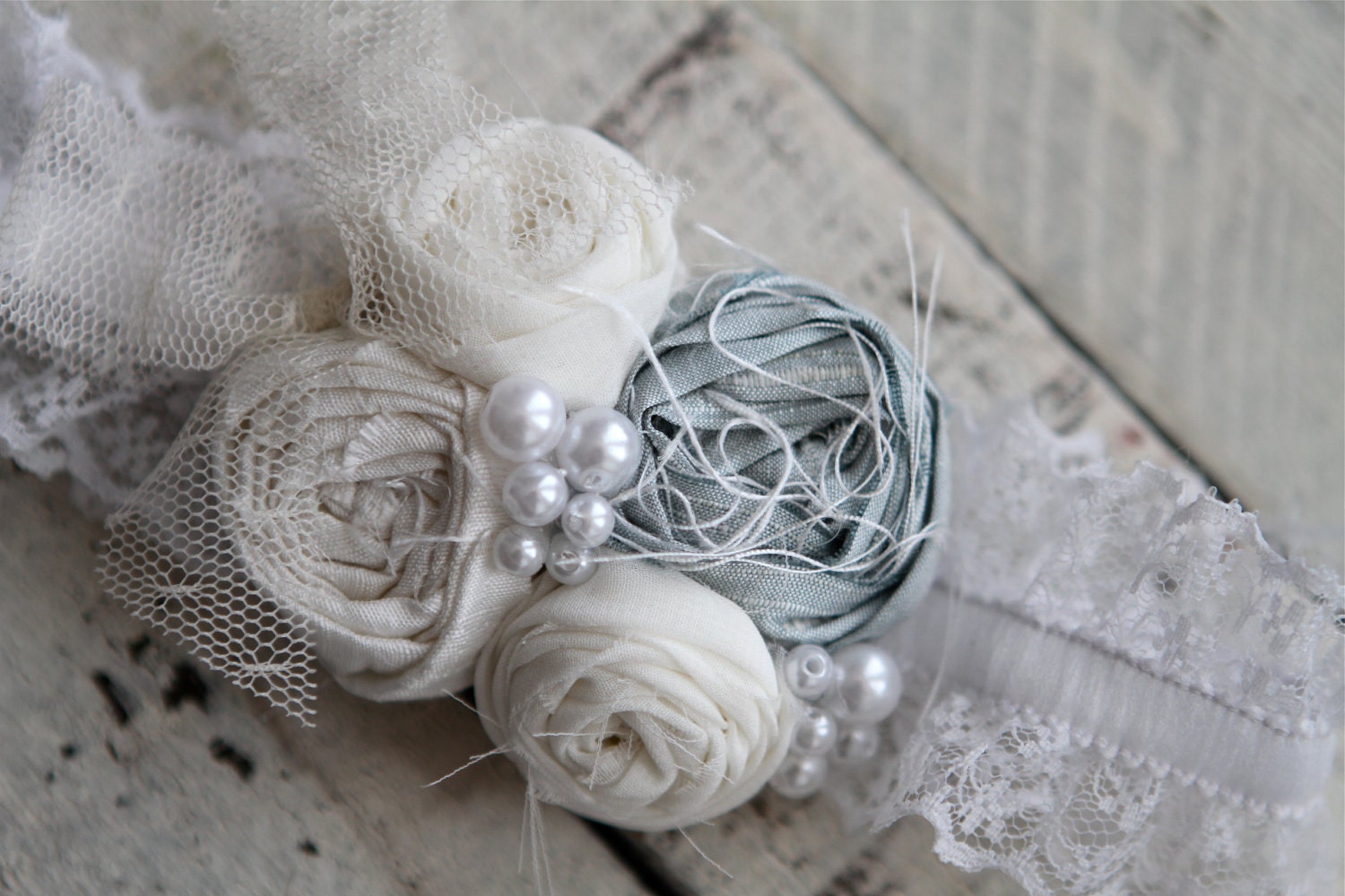 something borrowed, something blue vintage wedding garter