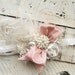 Fancy Girl Newborn Shabby Chic Bow On Lace band