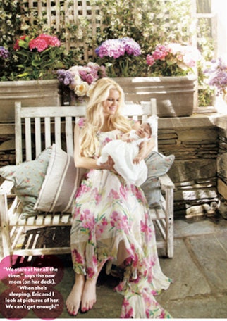 JESSICA SIMPSON'S BABY headband -- Sweet Serendipity headband worn in Baby Maxwell's People Magazine Reveal by London Raquel