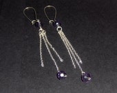 Purple Dangle Earrings