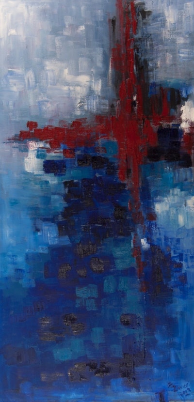 Golden Gate Bridge- Abstract Painting
