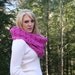 SALE Fuchsia Pink Chunky Cowl Scarf Snood / Autumn / Winter Fashion Accessories