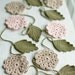 Wedding garland Christmas garland - Crochet flower garland - Wedding Birthday Party decoration Shabby chic Photo prop