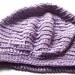 Slouchy Beanie - Crocheted Super Slouchy Hat- lavender