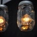 Straightwing Mason Jar Steel Canopy Light