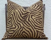Throw Pillow Cover - 20" X 20" - Pillow Cover - Animal Print Brown/Tan - Accent Pillow - Throw Pillow