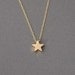 Tiny Gold Star Necklace also available in Silver