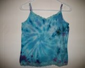 Tiedye lace trimmed camisole