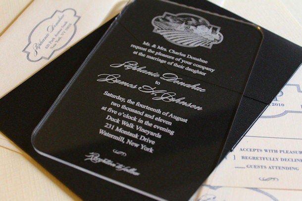Acrylic Wedding Invitations