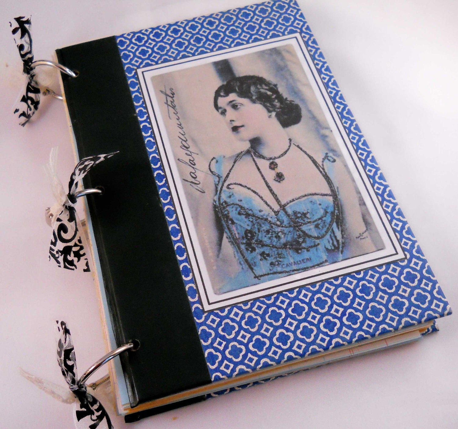 Altered Art Journal with Reader's Digest Book Covers: Lina Cavalieri Vintage Ephemera Notebook