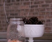 32 oz Mason Jar Lantern or Hanging Vase/Home Decor/Wedding Decor