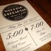 Custom Printable Vintage Wedding Rehearsal Dinner Invitation