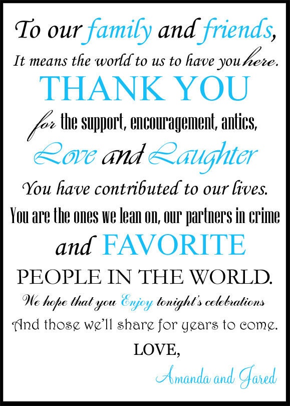 Custom Printable Wedding Thank You Card