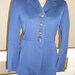 Equestrian Blazer Jacket Blue with brass buttons Small