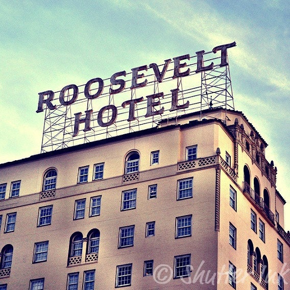 Roosevelt Hotel - Los Angeles Hollywood California Print Wall Art Photograph - 5x5