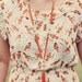 Vintage Orange Tassel Necklace with Faux Pears and Goldtone Metal Caps