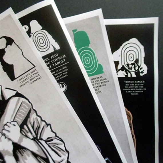 Star Wars 'Villains' Art Prints Set. Limited Edition Collectable posters.