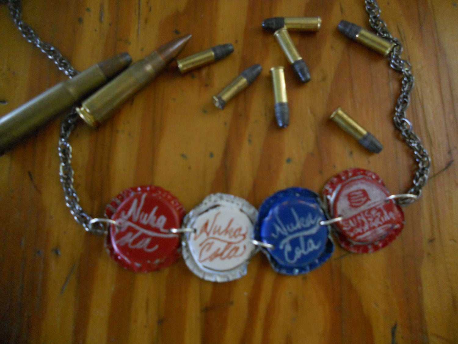 Items similar to Fallout New Vegas Bottle Cap Choker on Etsy