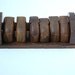 VIntage Wooden Hand Carved Elephant Napkin Rings, Napkin Holders VIntage, Rustic Wooden Elephants Lot of Five, VDAY Gift For Friend