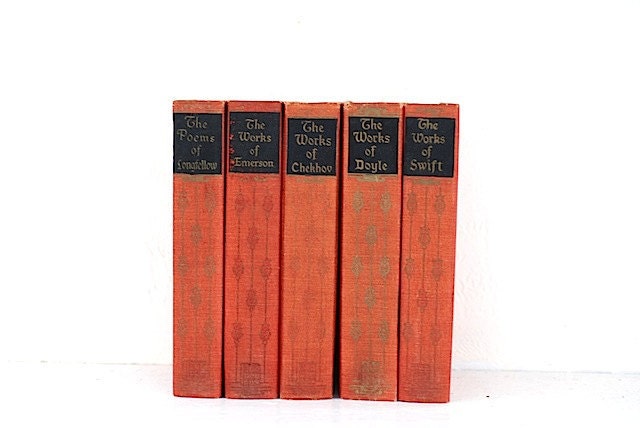 Vintage Collection of Books, Bundle of Books, Lot of Hardcover Books, Fiction Early Literature, Home Decor For Jock, Hardcover Book