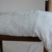 Vintage Chenille Bedspread, Cutter Chenille, Yards of Chenille Fabric, Midcentury Bedspread, White Chenille, Home Decor,