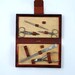 La Cross Nail Kit, Top Grain Cowhide, Fathers Day Gift, Man Travel Kit, Leather Grooming Kit With Bakelite Plastic Trim, Vintage Leather