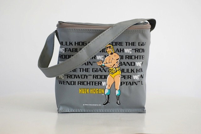 Vintage Hulk Hogan Lunch Bag, Hulk Hogan, Titan Sports Collectables, School Lunch Bag, Wrestle Mania Collectables