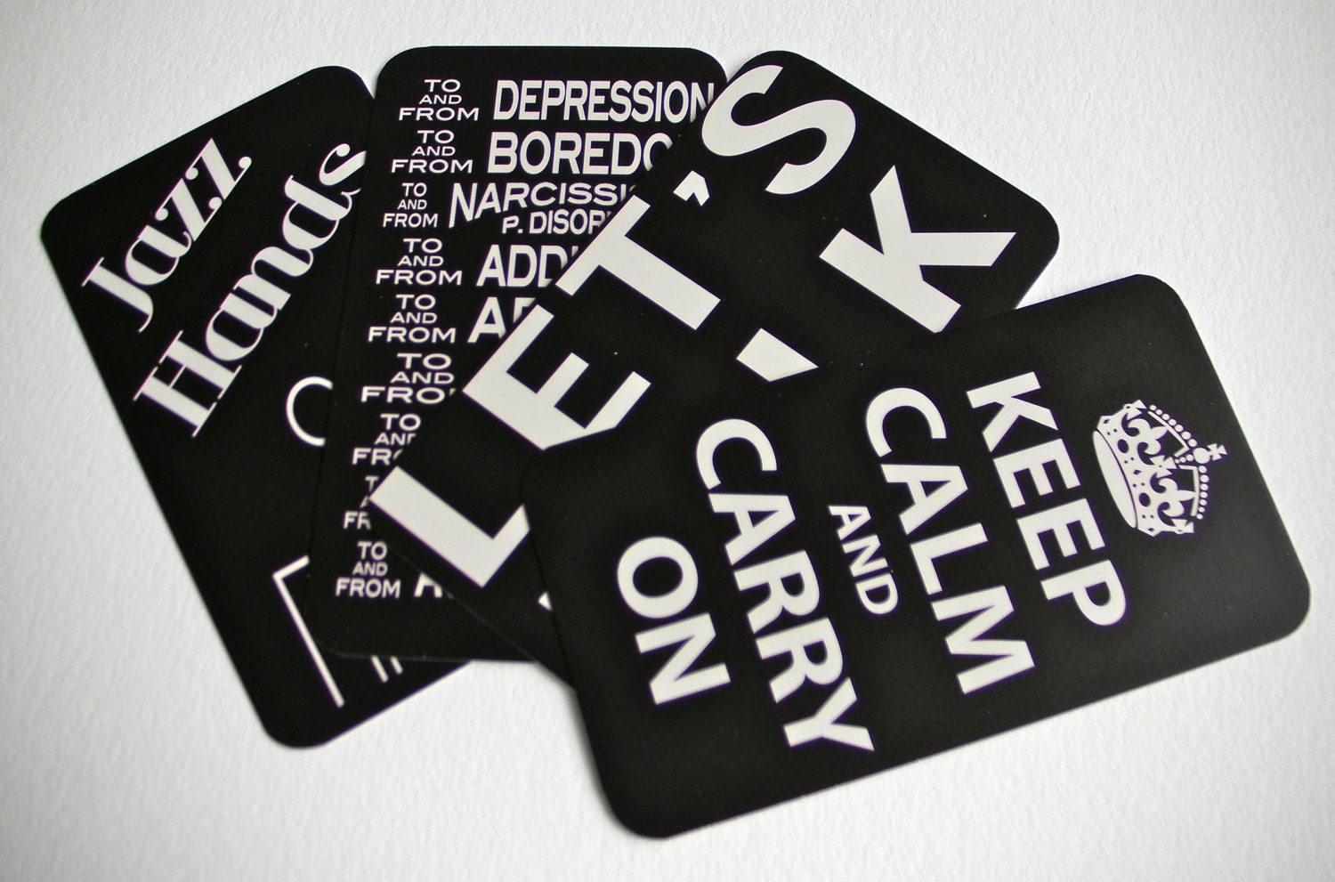 Therapy Business Cards - Mini Travel Poster - 24 - Black and White
