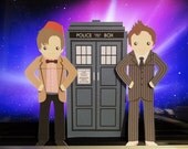 Bookmark buddies set, 10 and 11 & police box