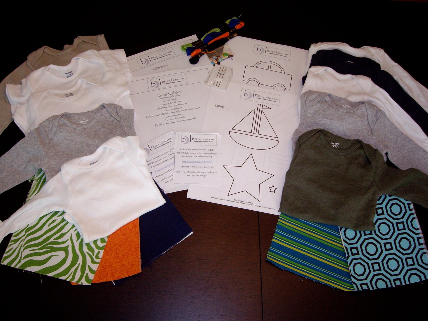 Baby Boy Onesie Applique Making Kit
