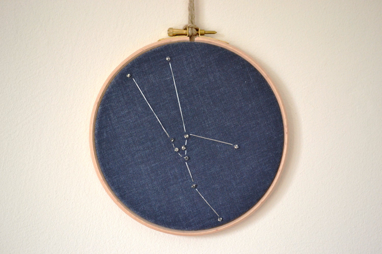 Scorpio Zodiac Sign, Astrology Wall Art, Constellation Embroidery