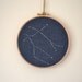 Scorpio Zodiac Sign, Astrology Wall Art, Constellation Embroidery