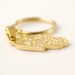 Gold Stainless Steel Hand of Fatima/Hamsa Pendant Key Chain