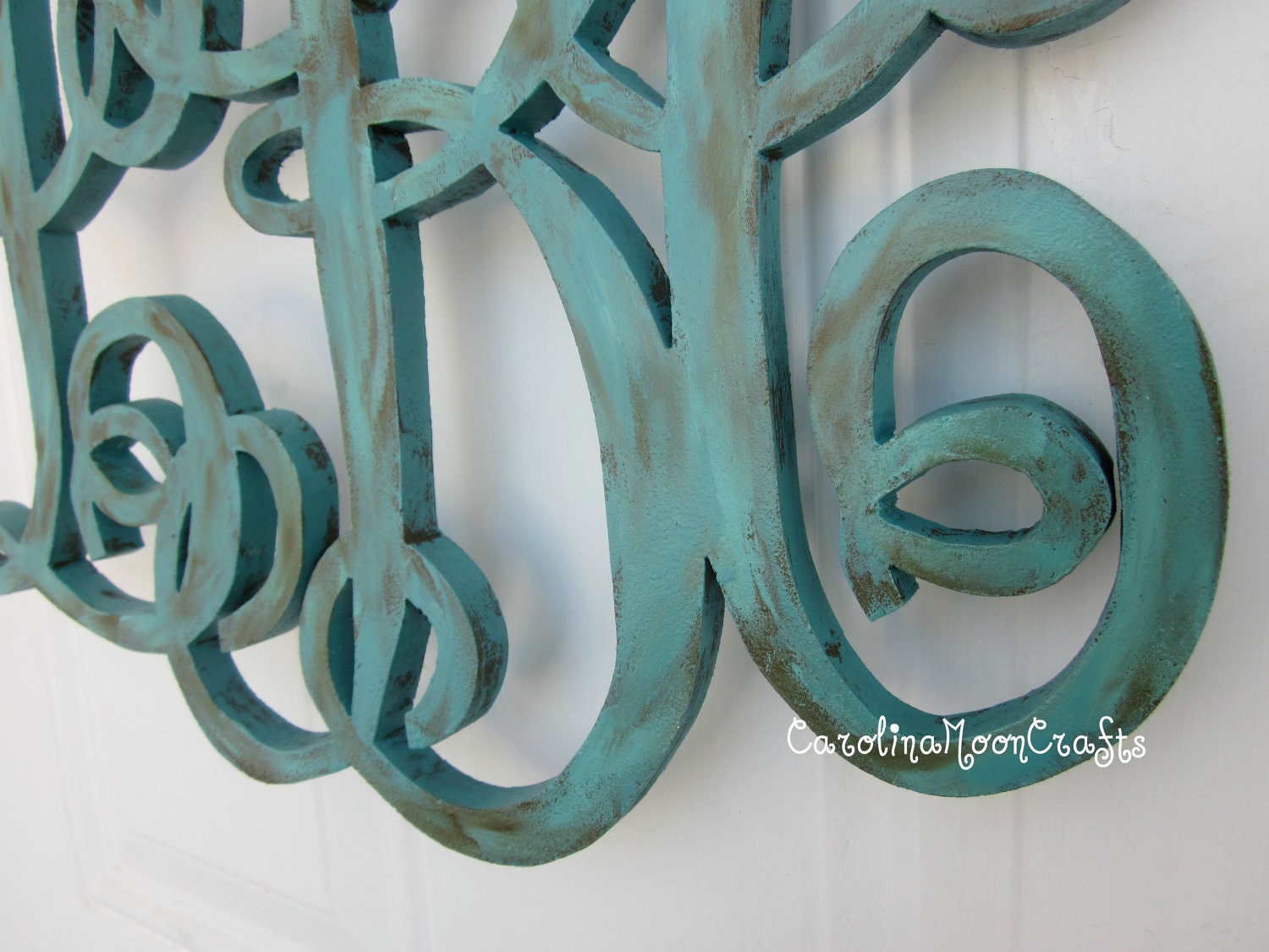 Wooden Family or Individual Initial Monogram Door Decor