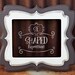 8x10 stacked picture frame - Twitterpated in Brown and Antiqued White